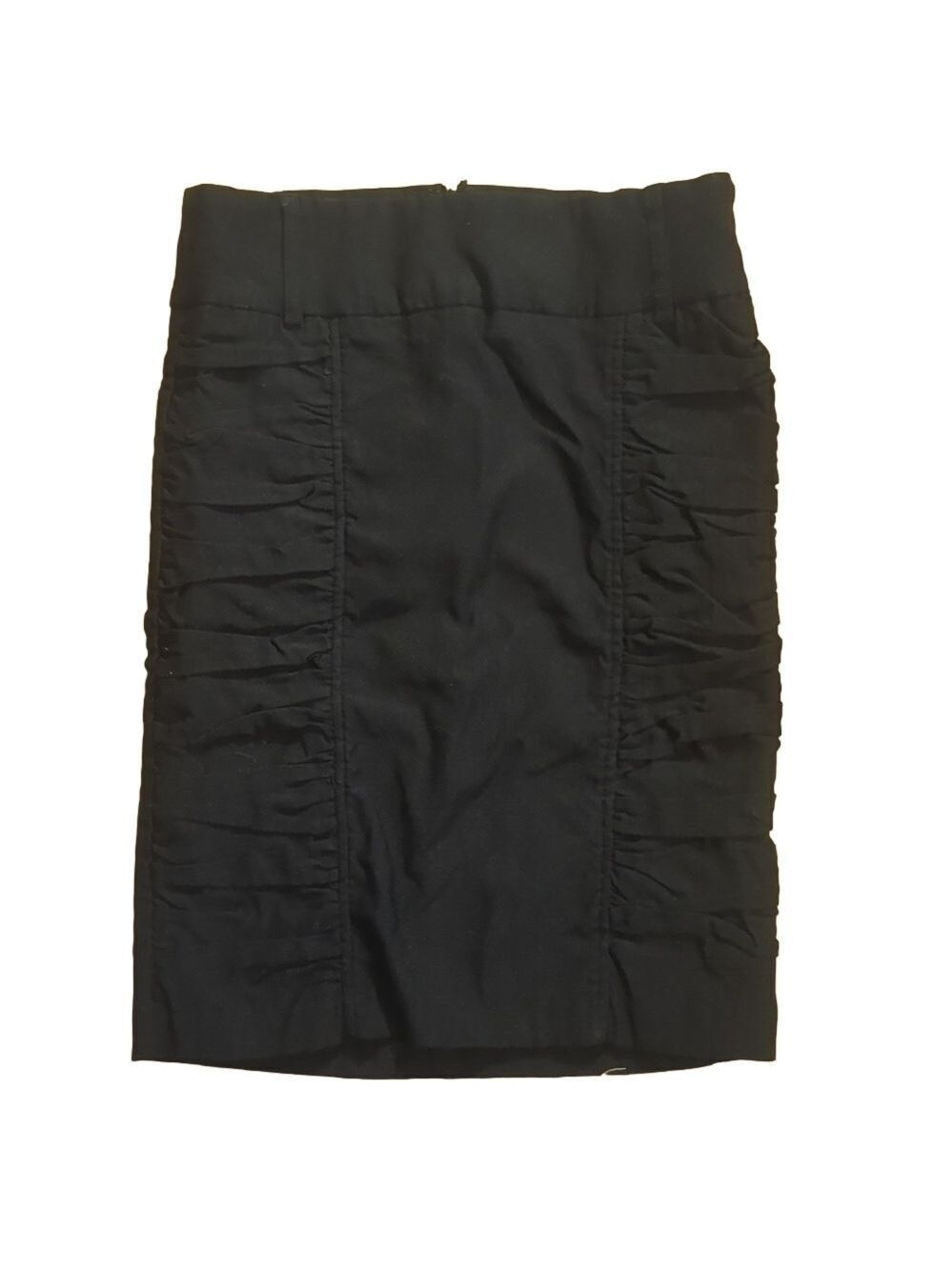 Grass Collection Black Pencil Skirt Small